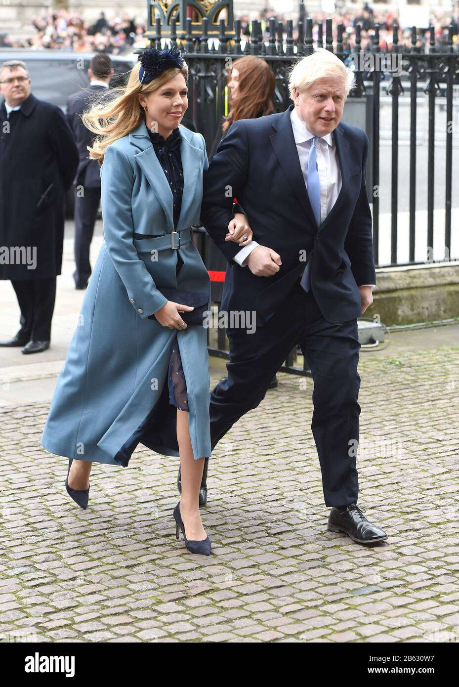 La Photo Doit Être Créditée ©Alpha Press 079965 09/03/2020 Boris Johnson Et La Petite Amie Carrie Symonds Commonwealth Day 2020 Service À Westminster Abbey Londres Banque D'Images