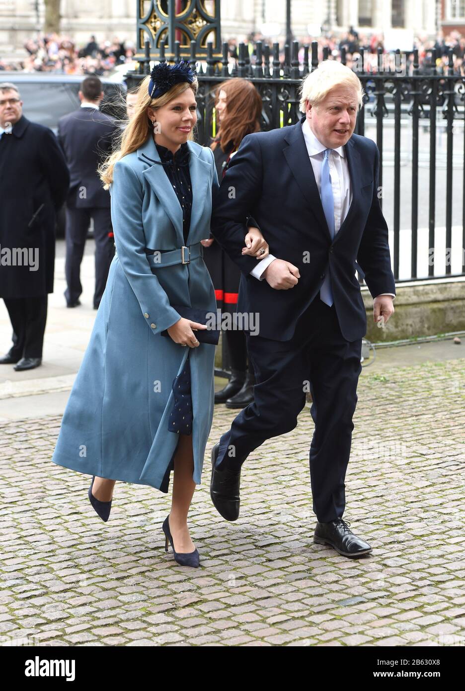 La Photo Doit Être Créditée ©Alpha Press 079965 09/03/2020 Boris Johnson Et La Petite Amie Carrie Symonds Commonwealth Day 2020 Service À Westminster Abbey Londres Banque D'Images