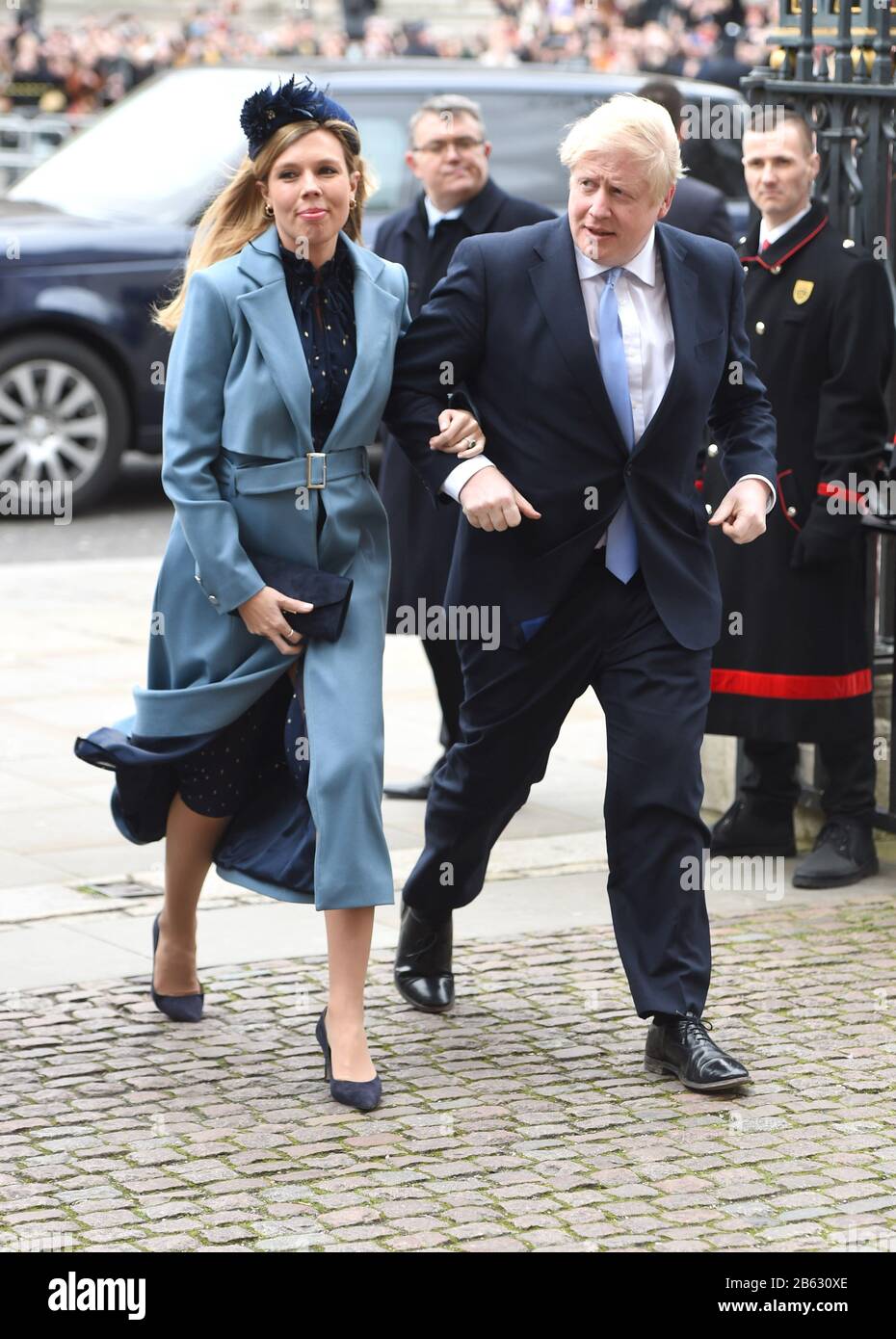 La Photo Doit Être Créditée ©Alpha Press 079965 09/03/2020 Boris Johnson Et La Petite Amie Carrie Symonds Commonwealth Day 2020 Service À Westminster Abbey Londres Banque D'Images