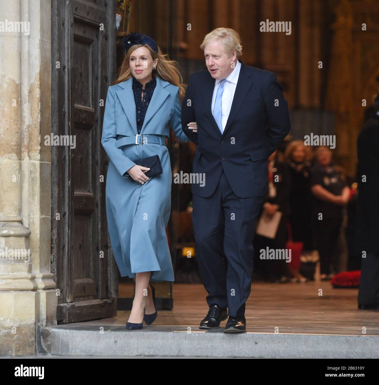 La Photo Doit Être Créditée ©Alpha Press 079965 09/03/2020 Boris Johnson Et La Petite Amie Carrie Symonds Commonwealth Day 2020 Service À Westminster Abbey Londres Banque D'Images