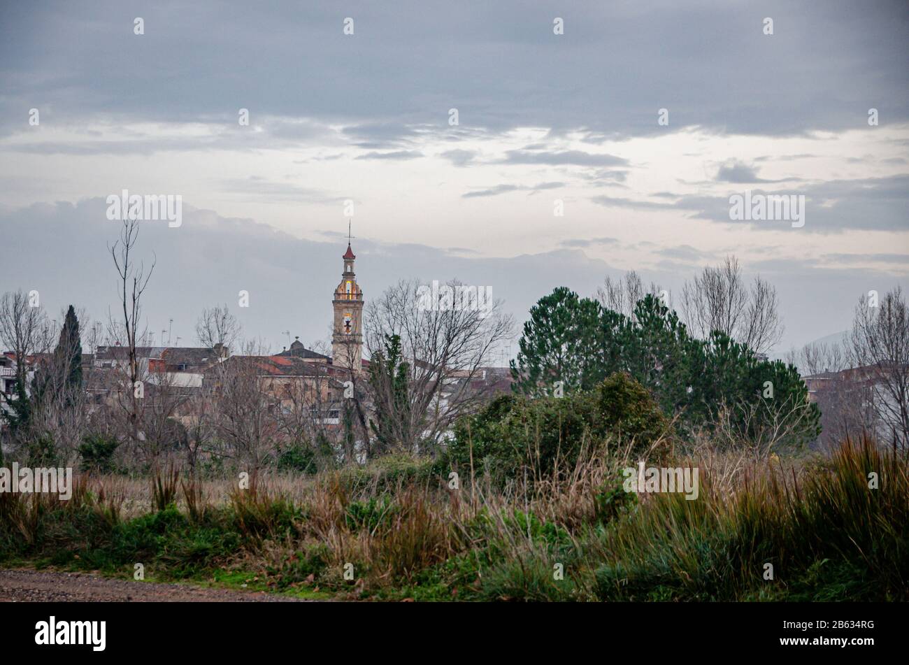 Vue sur la ville d'Anna à Valence. Espagne Banque D'Images