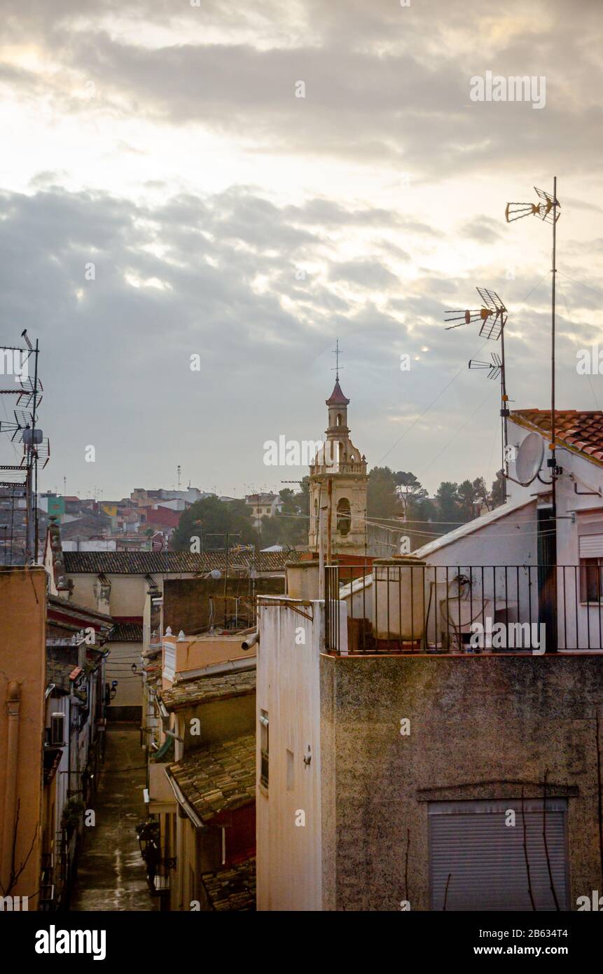 Vue sur la ville d'Anna à Valence. Espagne Banque D'Images