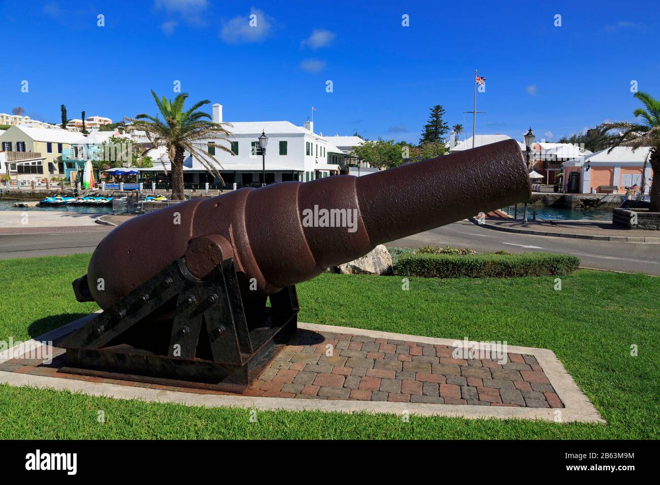 Cannon Sur L'Île Ordnance, Ville De St. George, Paroisse De St. George, Bermudes Banque D'Images