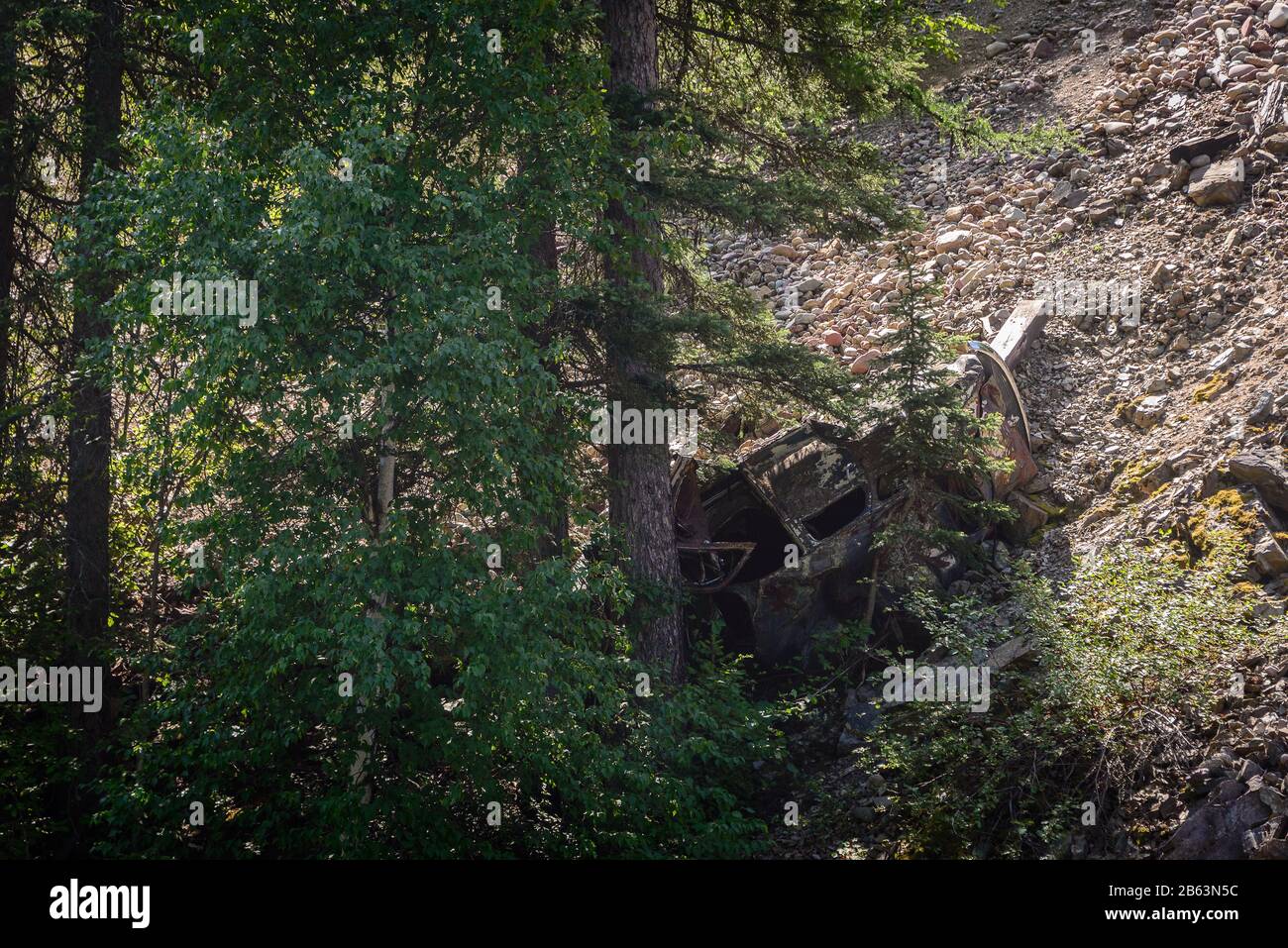 Collision de véhicule d'époque Banque D'Images Collision de véhicule d'époque Banque D'Images