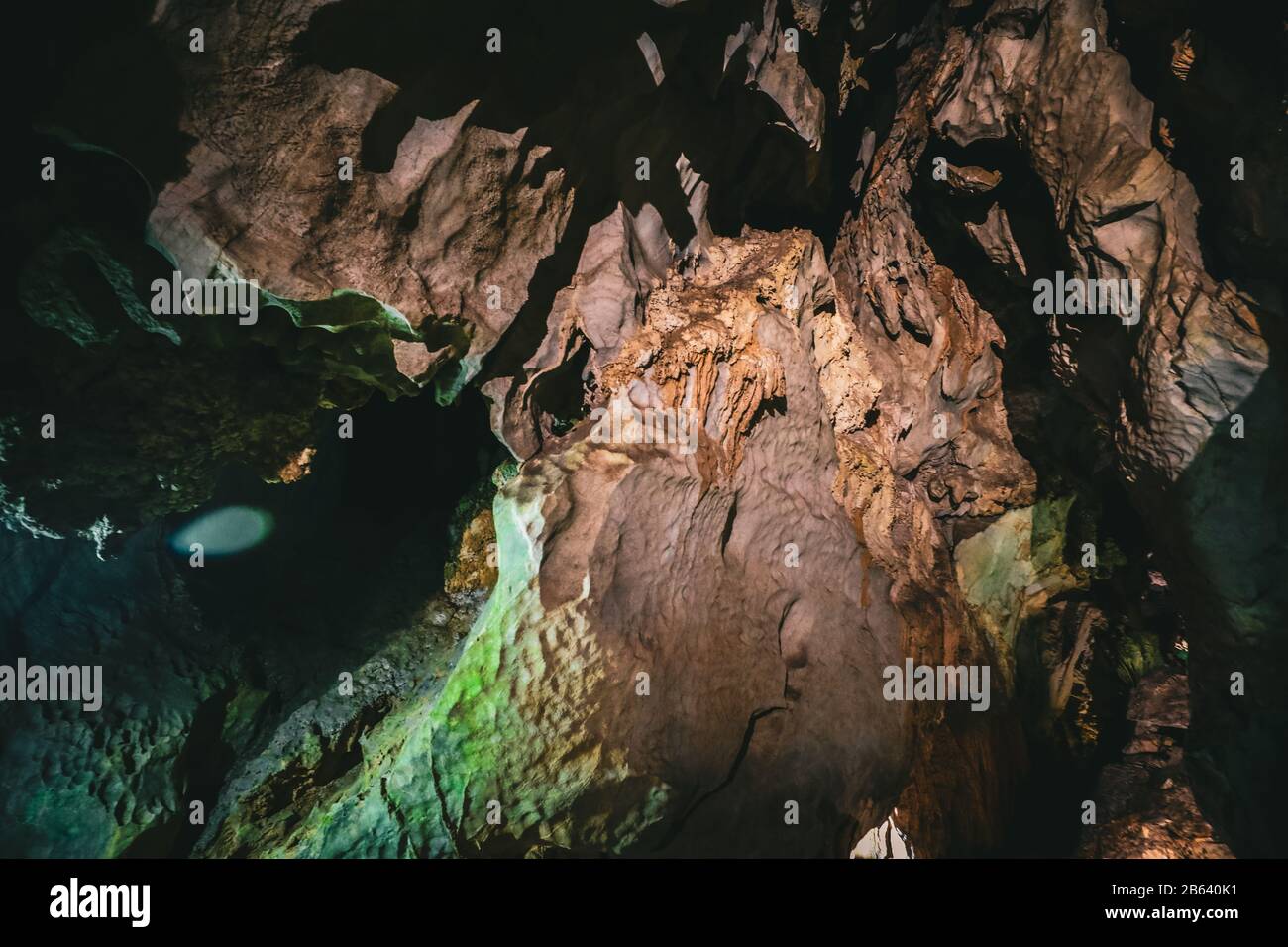 À l'intérieur d'une grotte de Vinales, Cuba Banque D'Images