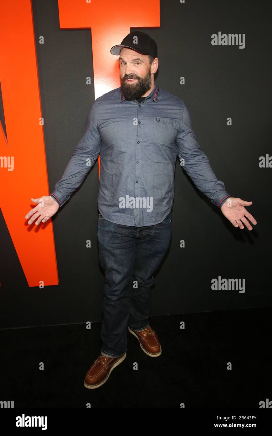 Hollywood, Ca. 9 mars 2020. Ethan Suplee, lors du screening spécial de la chasse à Arclair Hollywood à Hollywood, Californie, le 9 mars 2020. Crédit: Faye Sadou/Media Punch/Alay Live News Banque D'Images