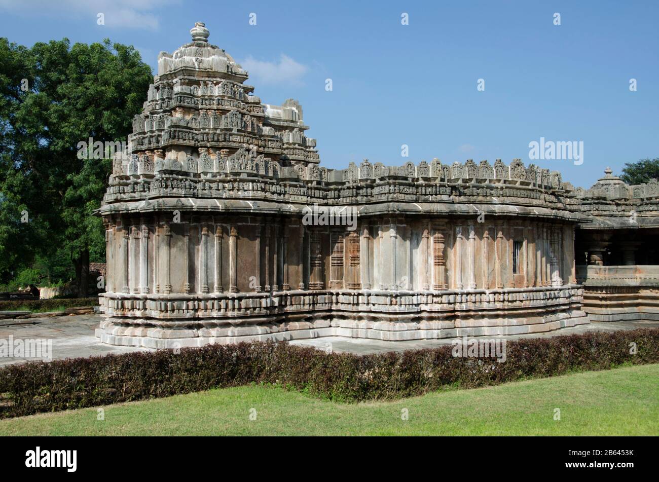 Veera Narayana temple, il a été construit pendant le règne de l'Empire Hoysala, Belavadi, Karnataka, Inde Banque D'Images