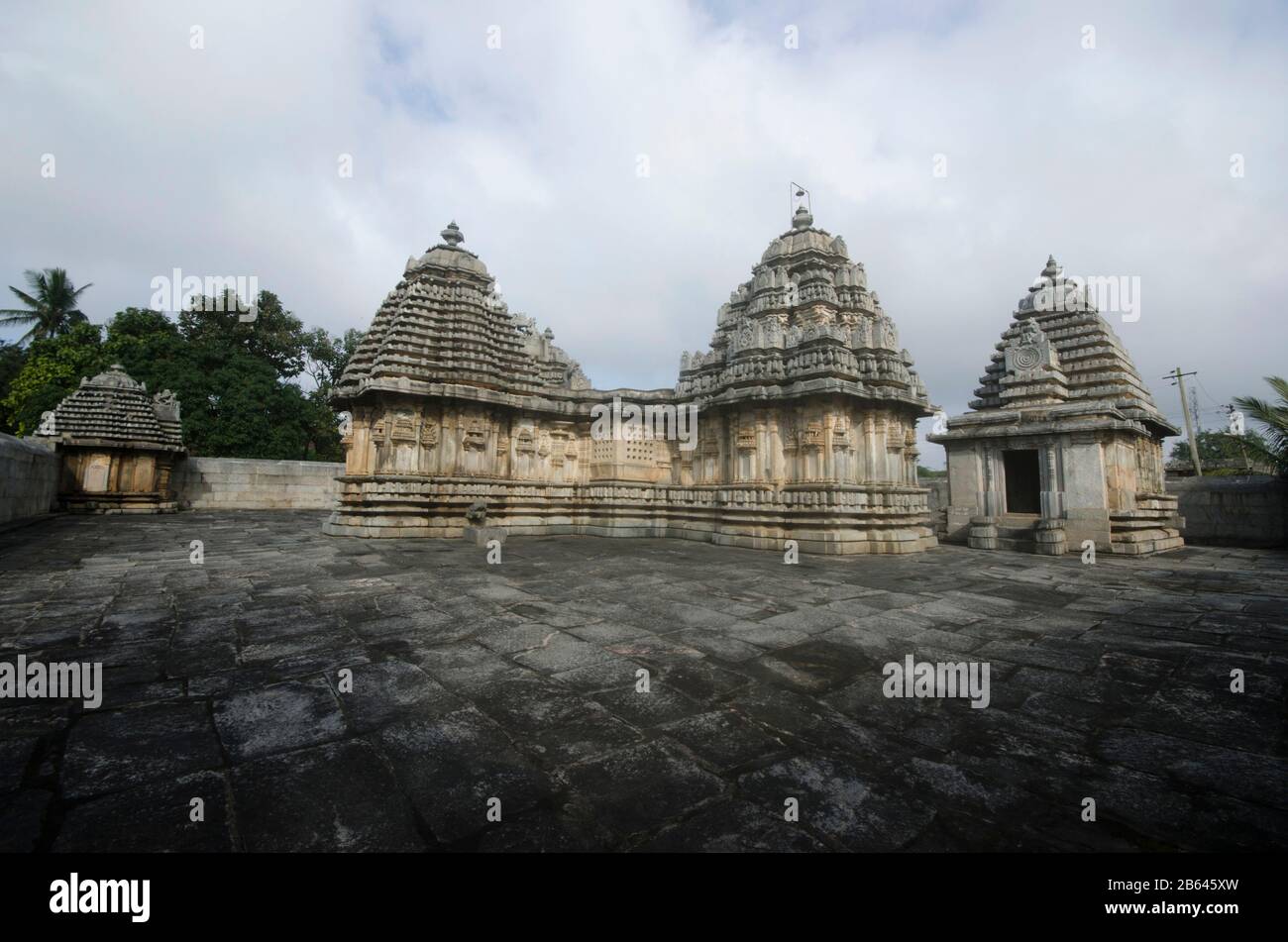 Lakshmi Devi temple, il a été construit par l'Empire Hoysala Roi Vishnuvardhana en 1114 ce, Doddamagaddalli, Karnataka, Inde Banque D'Images