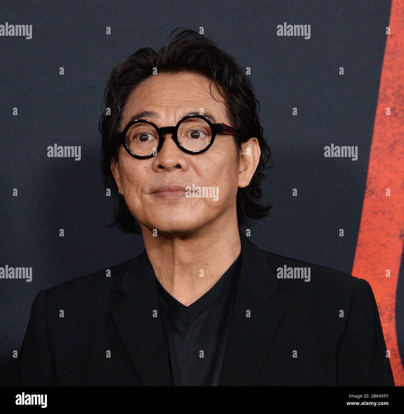 Los Angeles, États-Unis. 9 mars 2020. Jet Li, acteur de la scène, assiste à la première du drame d'aventure « mulan » au Dolby Theatre dans la section hollywoodienne de Los Angeles le lundi 9 mars 2020. Scénario : une jeune fille chinoise se déguise en guerrier masculine pour sauver son père. Photo de Jim Ruymen/UPI crédit: UPI/Alay Live News Banque D'Images