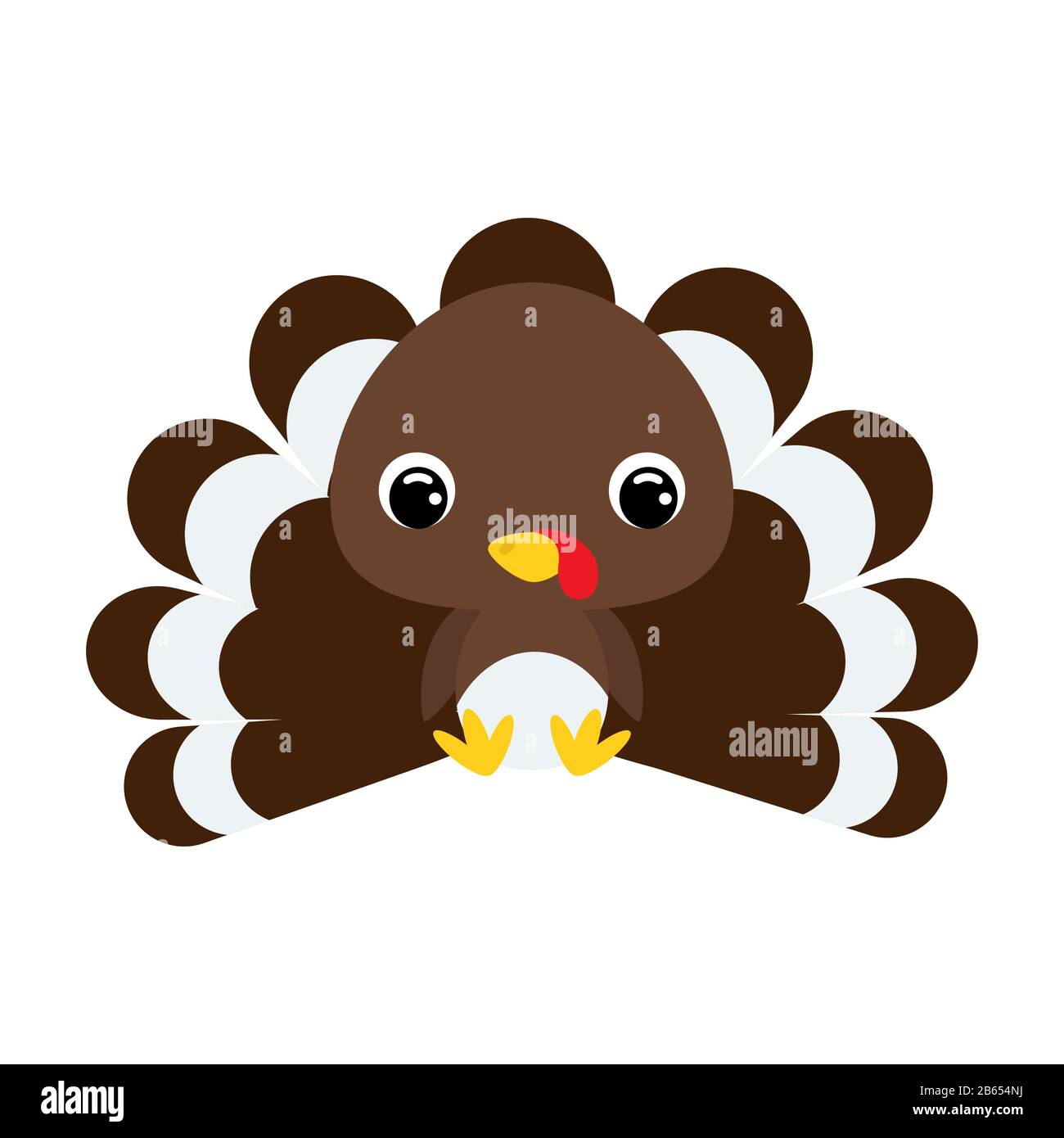 Jolie Petite Dinde Assise Personnage De Dessin Anime Pour Imprime Bebe Vetements Pour Enfants Celebration De Douche De Bebe Carte De Vœux Et D Invitation Image Vectorielle Stock Alamy