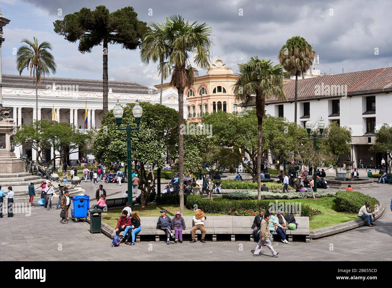 Plaza de la Independencia, Quito, Équateur Banque D'Images