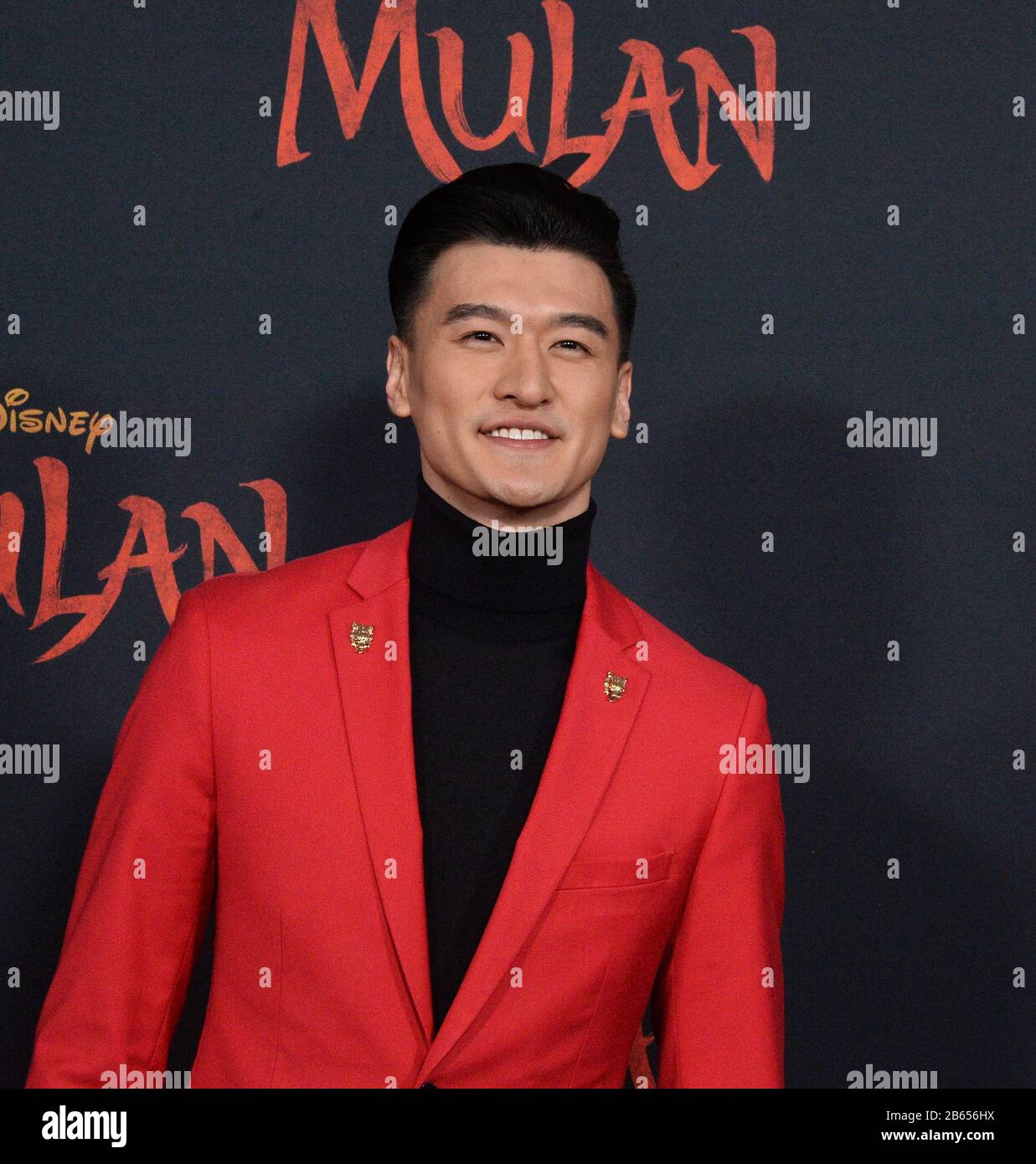 Los Angeles, États-Unis. 9 mars 2020. Chen Tang, acteur de la scène, assiste à la première du film Picture Adventure drame « ulan » au Dolby Theatre dans la section hollywoodienne de Los Angeles le lundi 9 mars 2020. Scénario : une jeune fille chinoise se déguise en guerrier masculine pour sauver son père. Photo de Jim Ruymen/UPI crédit: UPI/Alay Live News Banque D'Images