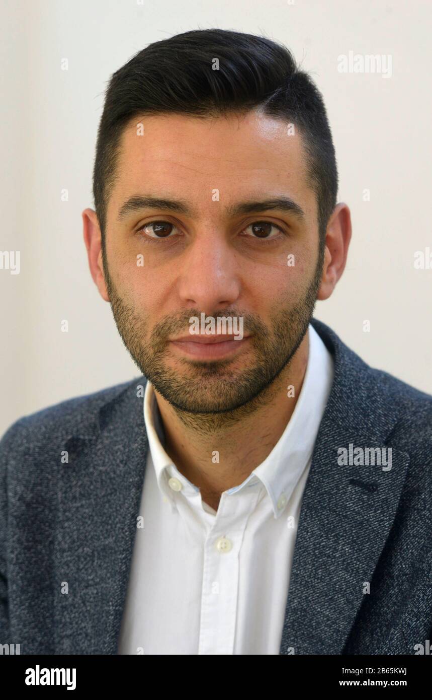 Francfort-sur-le-Main, DEU, 12.10.2018: Portrait Behnam T. Said, né en 1982, est un érudit islamique allemand et au ministère de la Justice de Hambourg, il traite de la prévention de l'extrémisme et de la réadaptation sociale. Il a auparavant travaillé pour le Bureau de Hambourg pour la protection de la Constitution. Banque D'Images