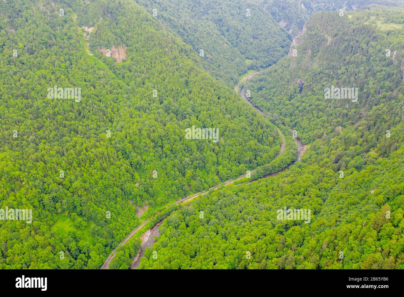 Japon, Hokkaido, Parc National De Daisetsuzan, Sounkyo, Ginga Tombe Banque D'Images