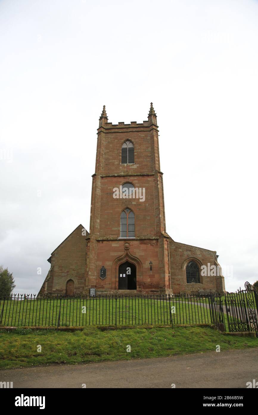 St Mary l'église vierge, Hanbury, Bromsgrove, Worcestershire, Angleterre, Royaume-Uni. Banque D'Images