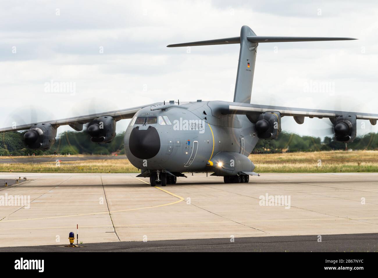 Un avion de transport militaire Airbus A400M Atlas de l'armée de l'air allemande. Banque D'Images