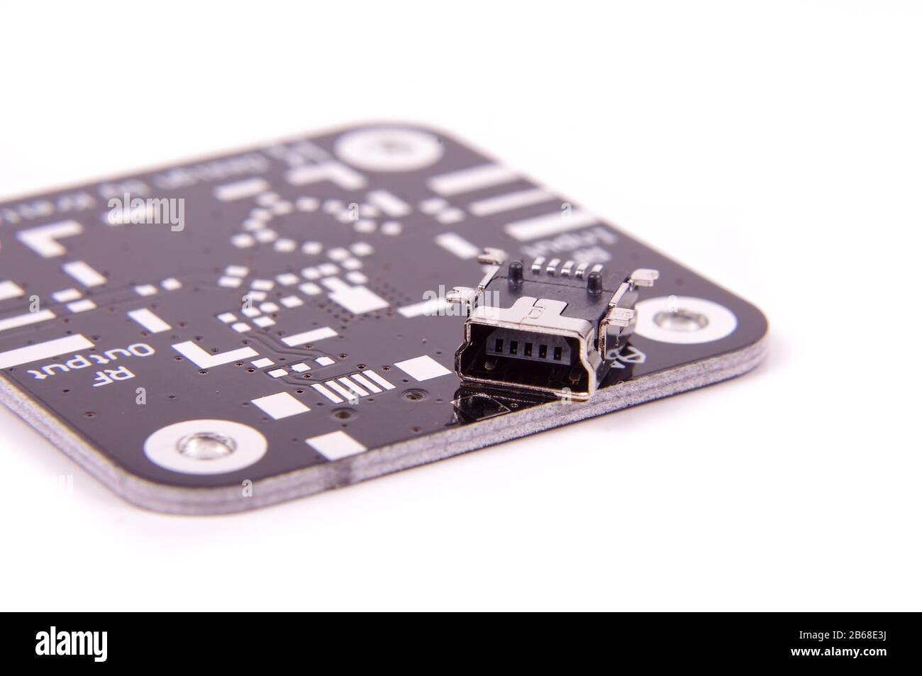 Connecteur mini USB à montage en surface pour appareils électroniques haute intégrité Banque D'Images