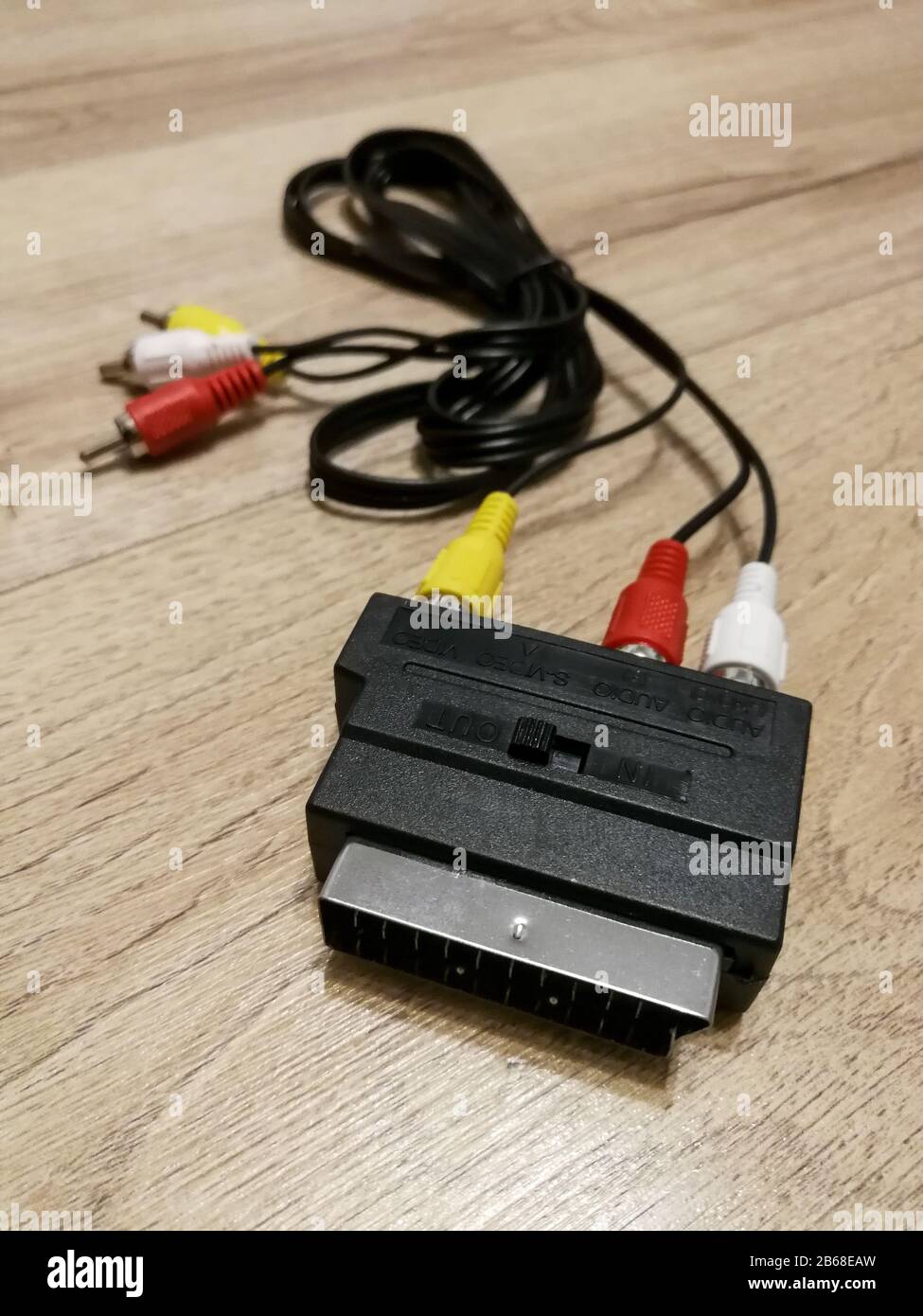 Connecteur vidéo composite RCA pour les anciennes caméras et le téléviseur Banque D'Images