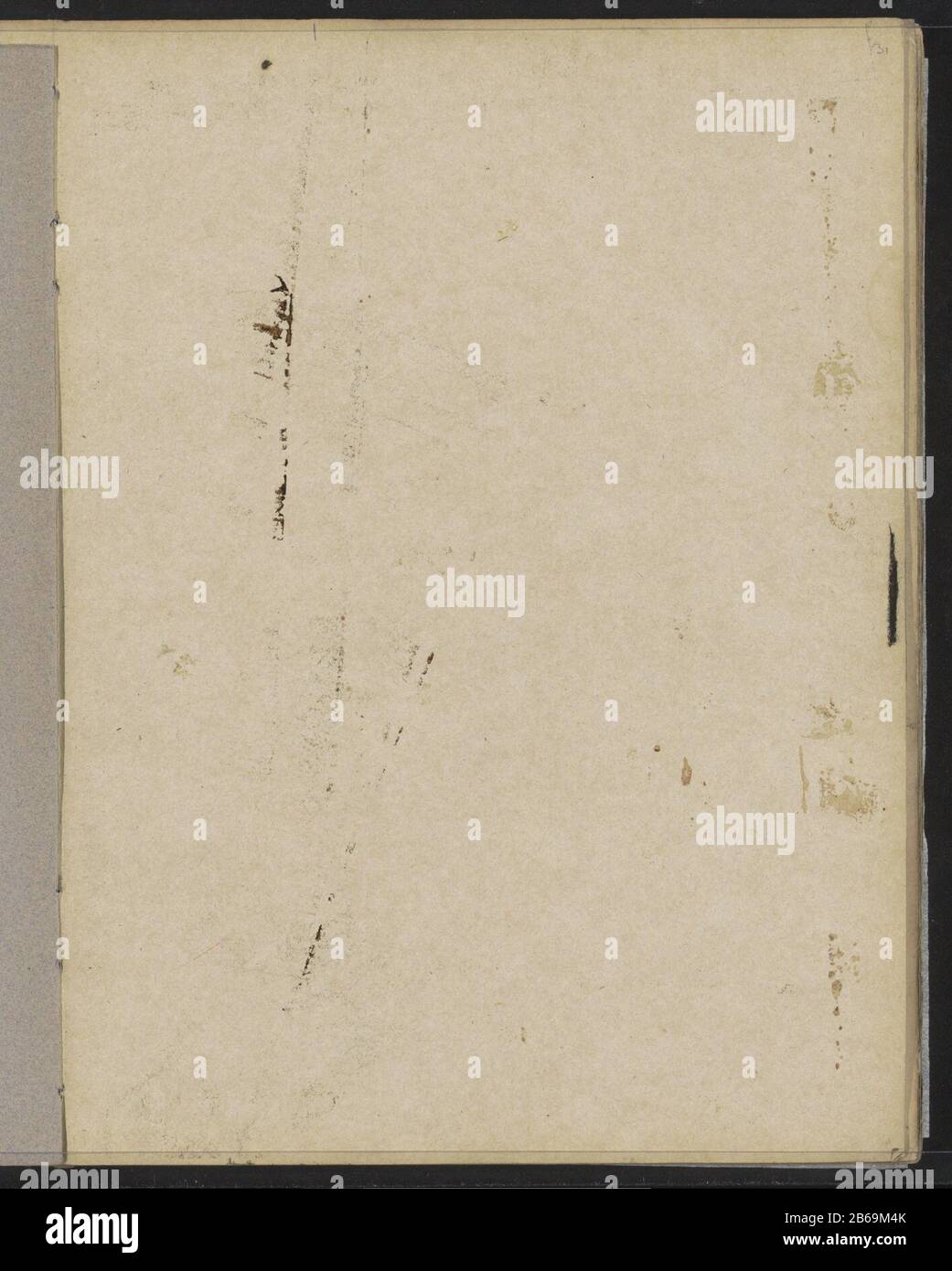 Abkhaze à un dessin Page 31 d'un croquis avec 40 bladen. Fabricant : artiste: William Witsenplein Dating: CA. 1886 - ca. 1891 Caractéristiques physiques: Abkhaze matériel de dessin: Technique du papier: Abkhaze Banque D'Images