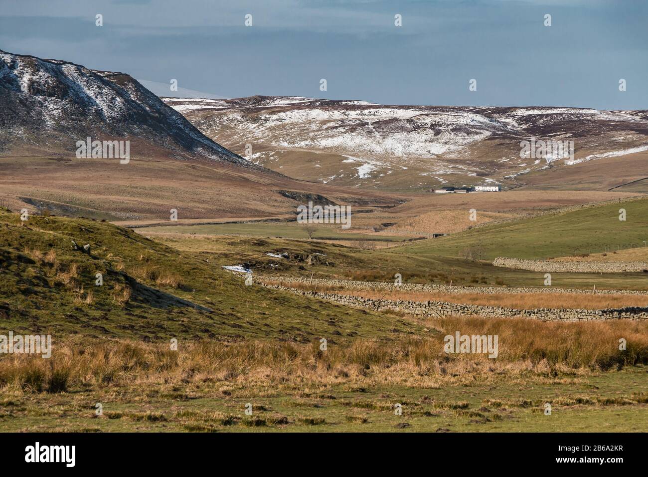 Cronkley Cicatrice Et Widdybank Tomba, Teesdale Banque D'Images