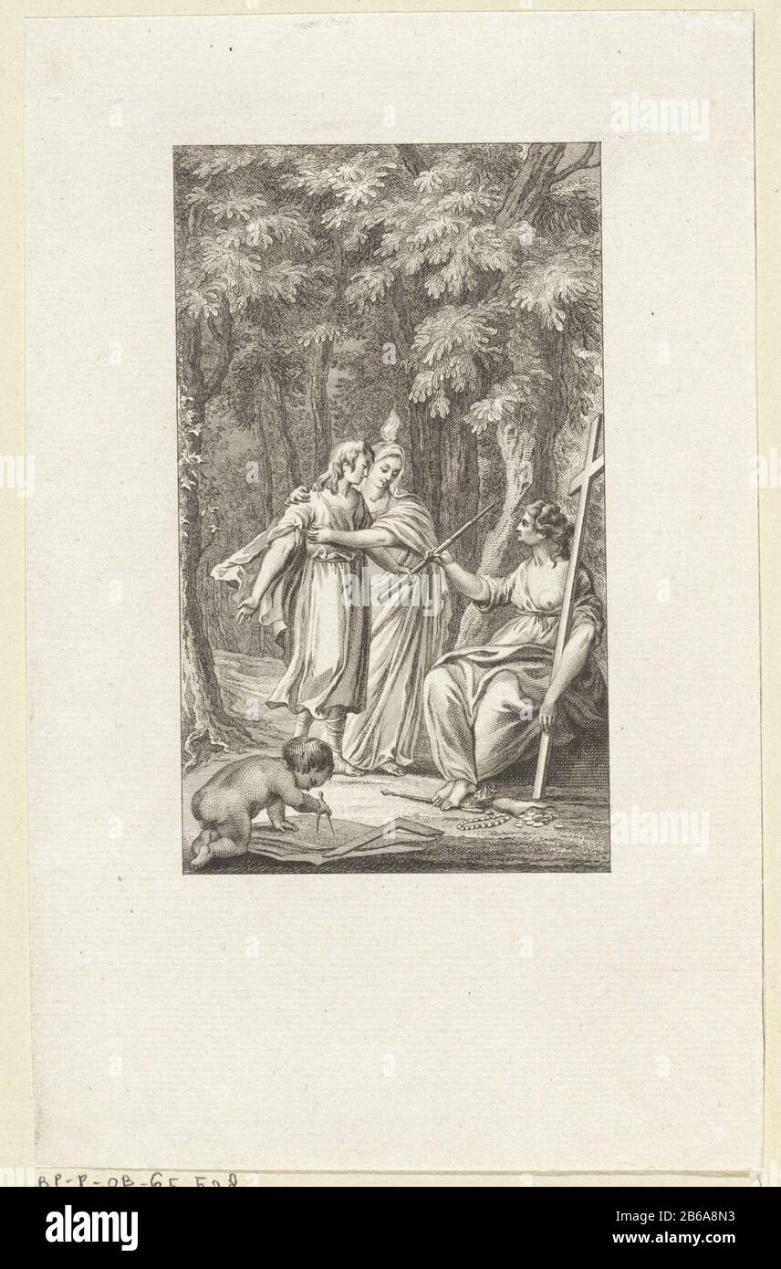Allégorie avec l'homme, l'expérience, l'ignorance et l'Amour Divin Allegory avec l'homme, l'expérience, l'ignorance et l'Amour Divin Type d'objet: Photo Numéro d'objet: RP-P-OB-65.578Catalogusorentie: Collection National Museum-1 (2) Note: Est déterminé sur la base de tirages réels dans les Inscriptions / marques: Collector's, vermark, ainsi: Lugt 240 Fabricant : printmaker: Reiner Vinkeles (I) (bâtiment classé) Lieu de fabrication: Amsterdam Date: 1777 Caractéristiques physiques: Gravure et engrama; matériau d'épreuvage: Papier technique: Gravure / engrama (processus d'impression) mesures: Banque D'Images
