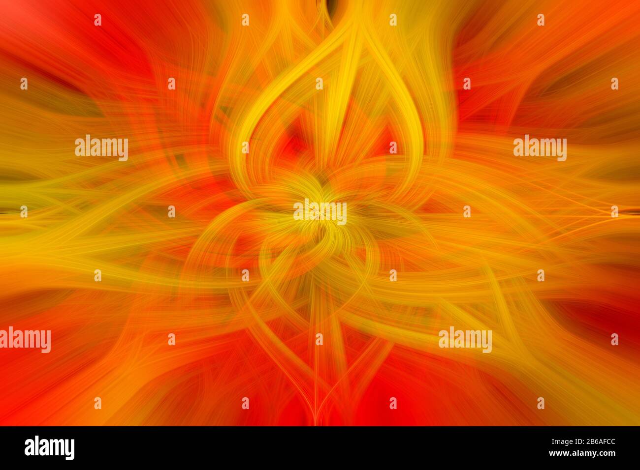 Illustration d'arrière-plan abstrait multicolore d'un design futuriste de fleurs d'art fractal généré par ordinateur. Banque D'Images