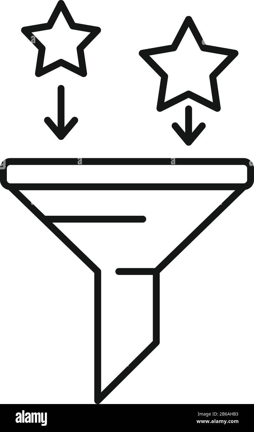 Icône en forme d'étoile. Icône vectorielle en forme d'étoile pour la conception de sites Web isolée sur fond blanc Illustration de Vecteur