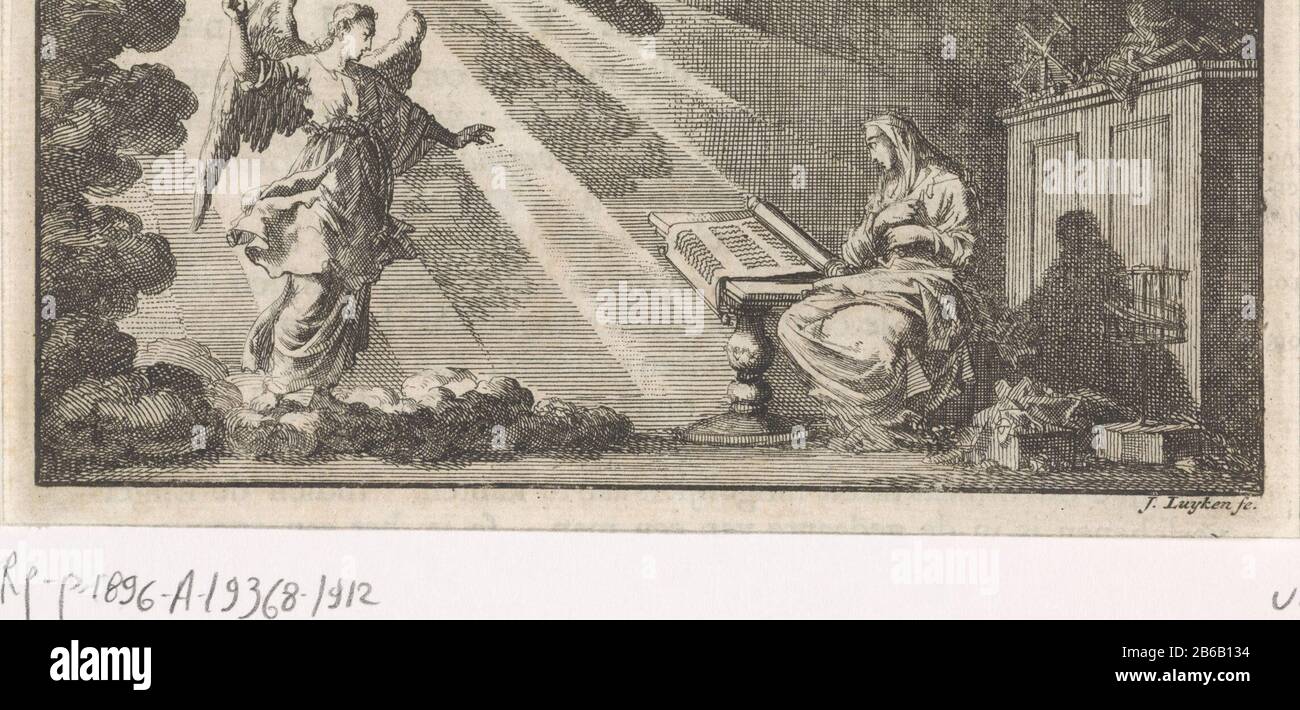 Annunciatie Annunciatie Type d'objet : Picture book illustration Numéro d'article: RP-P-1896-A-19368-1912Catalogusreferentie: Van Eeghen 2703 Inscriptions / marques: Marque du collectionneur, verso en bas à gauche, estampillée: Lugt 2228 Fabricant: Machine à imprimer Jan Luyken (bâtiment classé): William Broedeletats: 1700 matériel physique: Gravure / impression de notes illustration du livre pour Jeremy Taylor. Histoire va pas la vie et la pieule de la saligmaker d'onsen Jésus Christ. Partie I. Amsterdam: Willem Broedelet, 1700, p. 1. Objet: L'Annunciat Banque D'Images Annunciatie Annunciatie Type d'objet : Picture book illustration Numéro d'article: RP-P-1896-A-19368-1912Catalogusreferentie: Van Eeghen 2703 Inscriptions / marques: Marque du collectionneur, verso en bas à gauche, estampillée: Lugt 2228 Fabricant: Machine à imprimer Jan Luyken (bâtiment classé): William Broedeletats: 1700 matériel physique: Gravure / impression de notes illustration du livre pour Jeremy Taylor. Histoire va pas la vie et la pieule de la saligmaker d'onsen Jésus Christ. Partie I. Amsterdam: Willem Broedelet, 1700, p. 1. Objet: L'Annunciat Banque D'Images