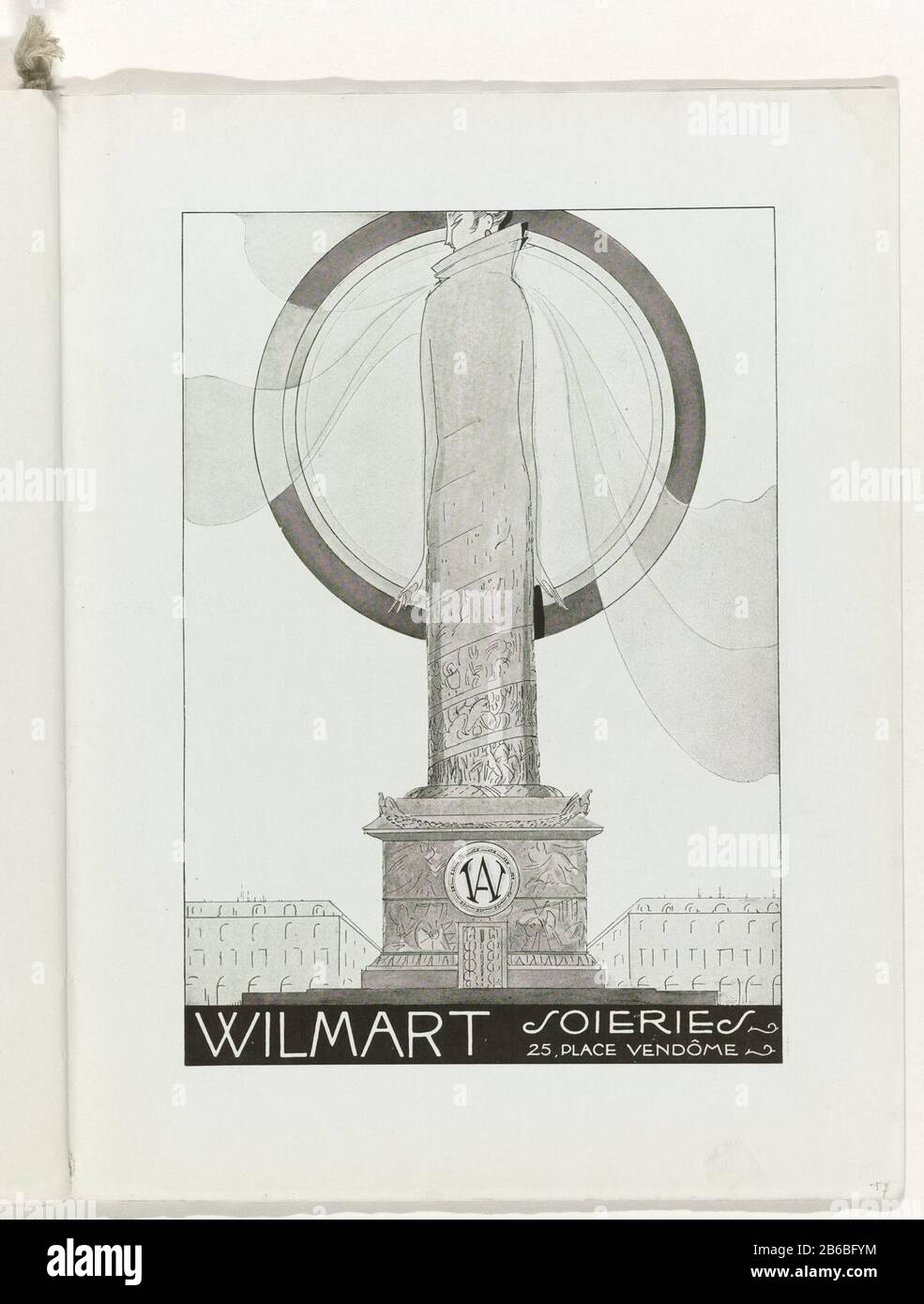 Annonce pour Wilmart de substances. Page du magazine de mode Art-Gout-Beauté (1920-1933) . Fabricant : printmaker: Éditeur anonyme Charles Goy Dating: 1928 Caractéristiques physiques: Impression photomécanique: Technique papier: Technique photo mécanique Dimensions: Feuille: H 315 mm × W 240 mm Sujet: Plaques de mode tissu textile, tissu quand: 1928-19281928 - 1928 Banque D'Images