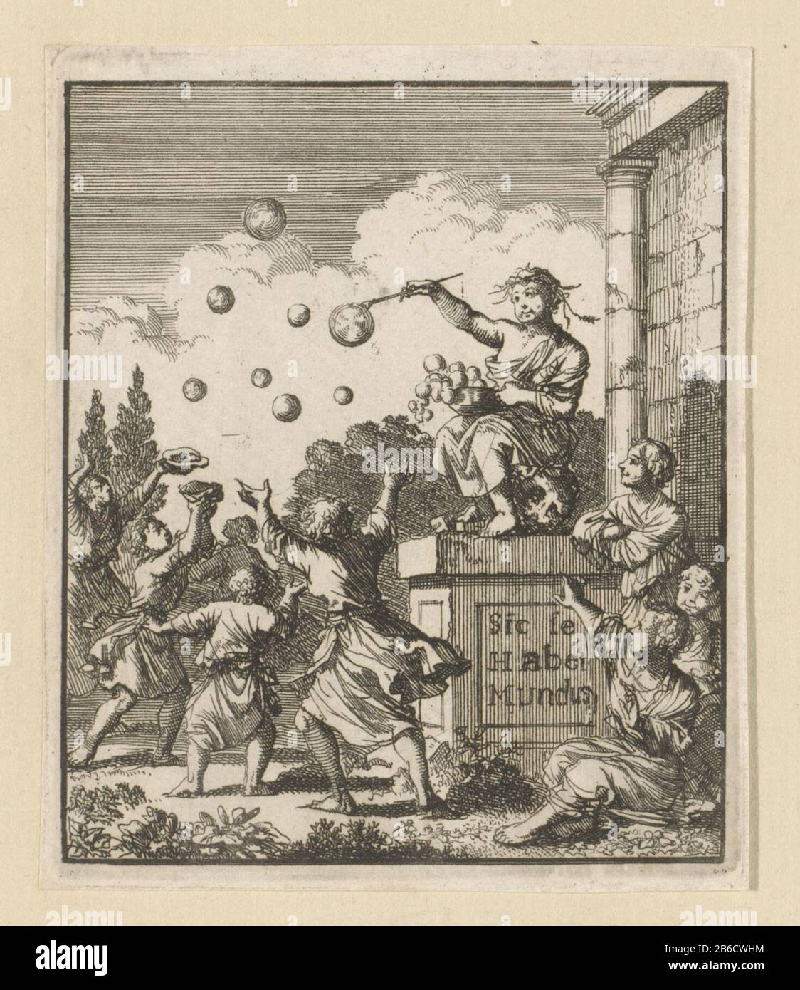 Enfants bulles soufflantes soufflant enfants Type d'objet: Photo Numéro d'article: RP-P-OB-46.199 Fabricant: Printmaker Jan Luyken Date: 1659 - 1712 Caractéristiques physiques: Gravure: Technique du papier: Gravure Banque D'Images