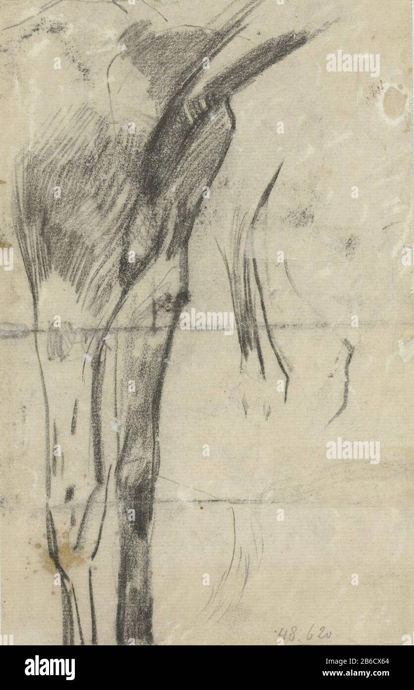 Jambes d'un cheval Jambes d'un cheval type d'objet: Dessin Numéro d'objet: RP-T-1948-620 (V) Fabrication Vervaardiger: Rapporteur pour avis: George Henry Breitner Date: 1867 - 1923 Caractéristiques physiques: Noir craie matière: Papier craie Dimensions: H 193 mm × b 127 mm Objet: Cheval Banque D'Images