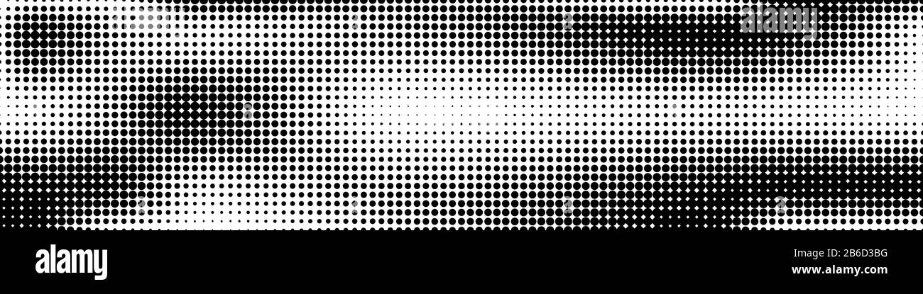 Arrière-plan abstrait de points demi-ton. Illustration vectorielle. Arrière-plan DOTS. Trame demi-ton Illustration de Vecteur