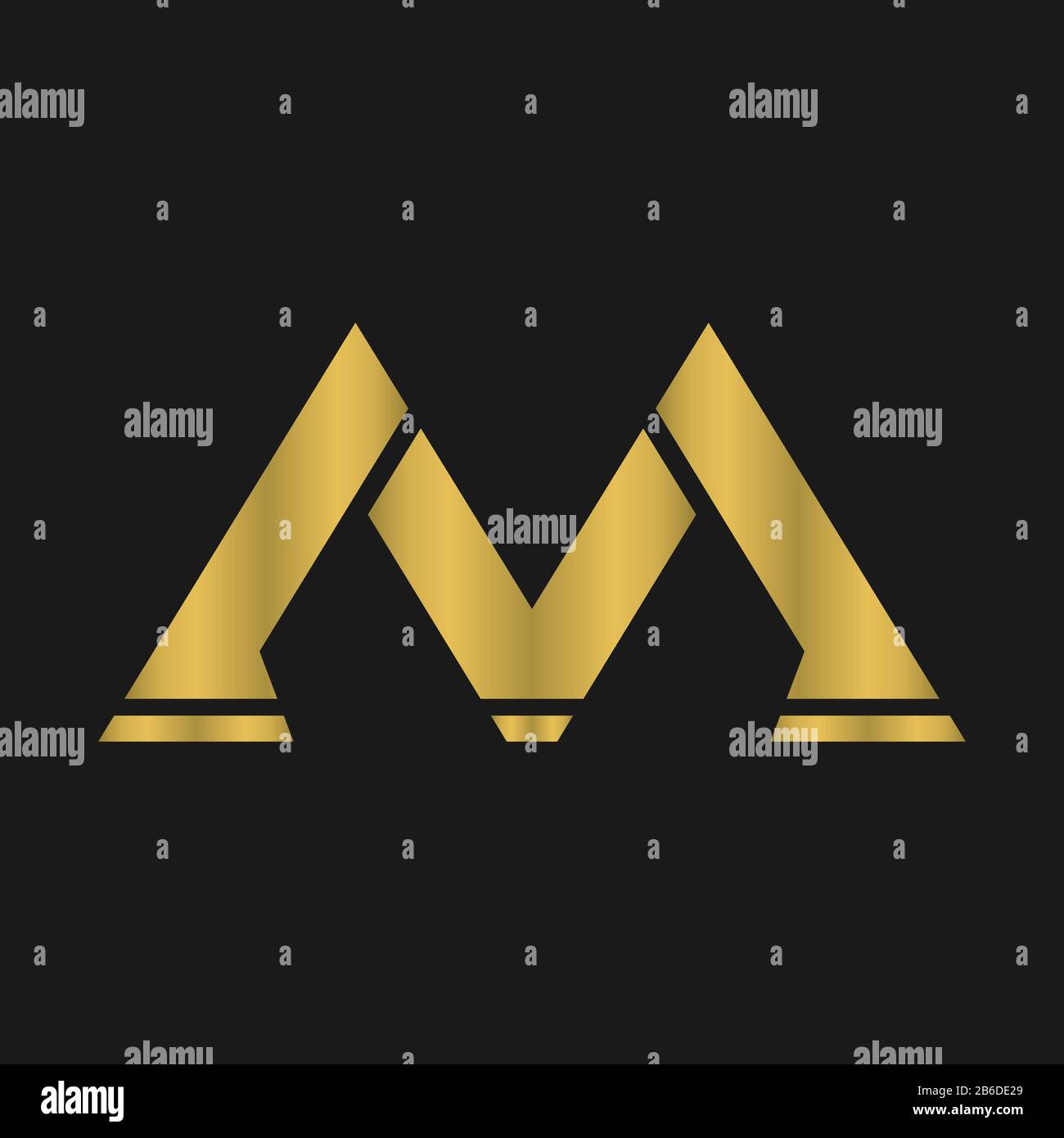 V , M , VM , logo lettre MV avec typographie moderne créative et logo monogramme abstrait Illustration de Vecteur