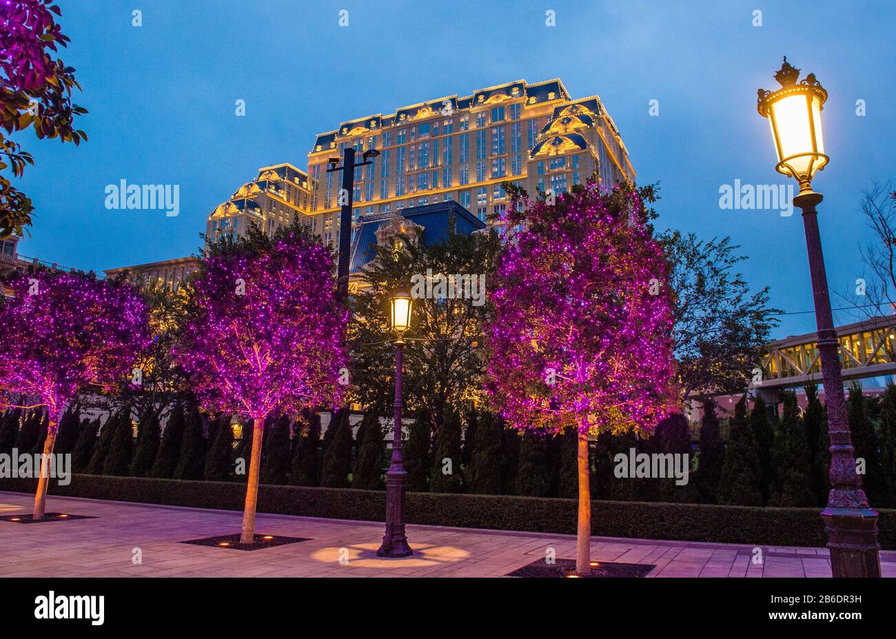 L'hôtel et le casino parisiens de Macao Banque D'Images