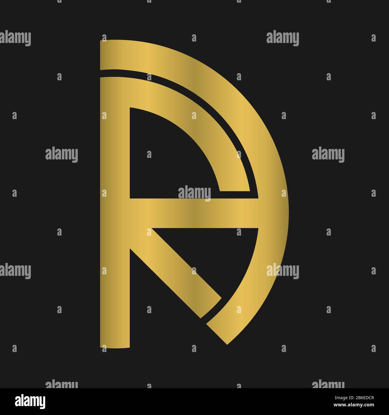 R , A , RA , AR logo lettre design avec typographie moderne créative et logo de monogramme abstrait Illustration de Vecteur