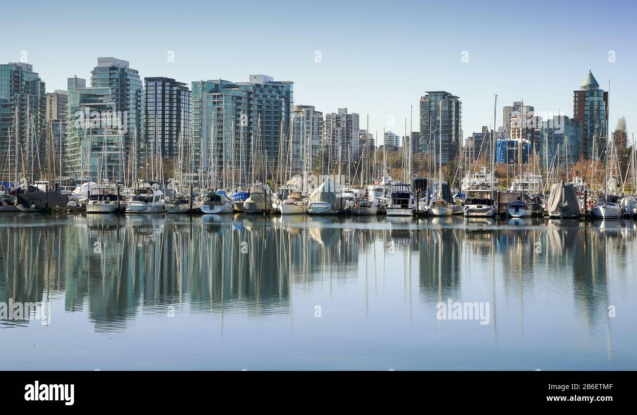 Vancouver reflet urbain. Banque D'Images