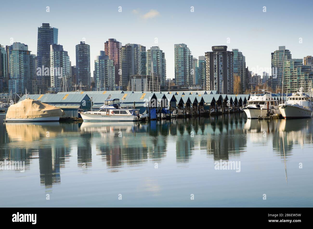 Vancouver reflet urbain. Banque D'Images