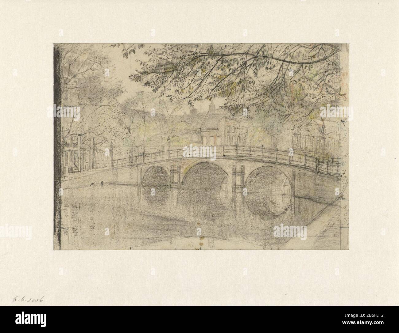 Pont sur la Keizersgracht à Reguliersgracht, Amsterdam Pont sur la Keizersgracht à Reguliersgracht, Amsterdam Type de bien: Dessin Numéro d'objet: RP-T 1961-147 Fabricant : artiste: Cornelis Gerardus' t Hooft (1791-1871) Date: 1801 - 1871 Caractéristiques physiques: Noir, craie rouge et jaune matériau: Papier craie: Papier: H 191 mm × W 273 mm Objet: Noms ou bâtiments historiques, sites, rues, etc. (REGULIER MOAT) pont dans la ville à travers rivière, canal, ou etc.names villes et villages (avec NOM) noms ou bâtiments historiques, sites, rues, etc. (Keizersgracht) Où: Keizersgracht Banque D'Images