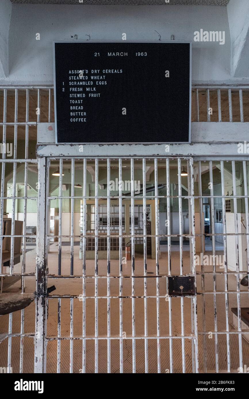 Prison pénitentiaire fédérale d'Alcatraz à San Francisco, Californie, États-Unis Banque D'Images
