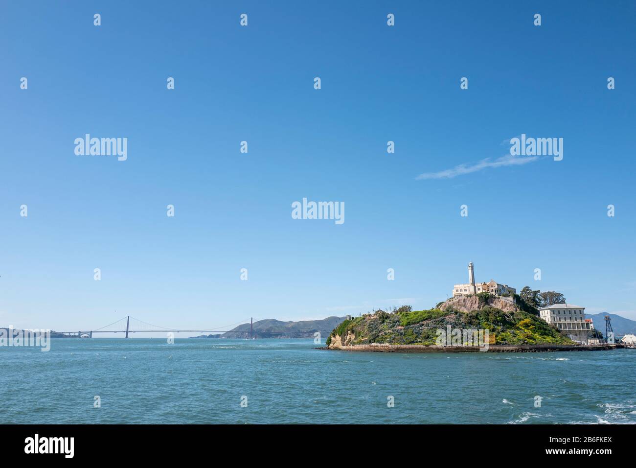 Prison pénitentiaire fédérale d'Alcatraz à San Francisco, Californie, États-Unis Banque D'Images