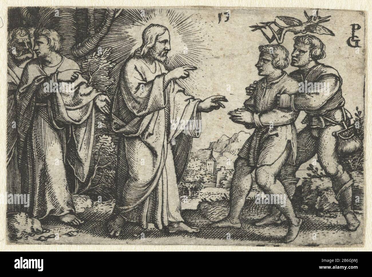 Christ heals possédé homme vie du Christ (titre de la série) Christ heals possédé manLeven du Christ (titre de la série) Type de bien: Imprimer Numéro de série: 13 / 26Objectnummer: RP-PHZ-85Catalogusreferentie: Bartsch 41Hollstein Allemand 53 Inscriptions / marques: Marque de collecteur, centre de fond inversé, estampillé 'Hinloopen'Lugt 11 Fabricant: Georg Pencz (indiqué sur l'objet), à sa conception: Georg PenczPlaats fabrication: Allemagne Date: 1534 - 1535 Caractéristiques physiques: Matière de prise: Technique du papier: Engraa (procédé d'impression) mesures: Bord de la plaque: H 39 mm × b 59 mm Objet: Christ Banque D'Images