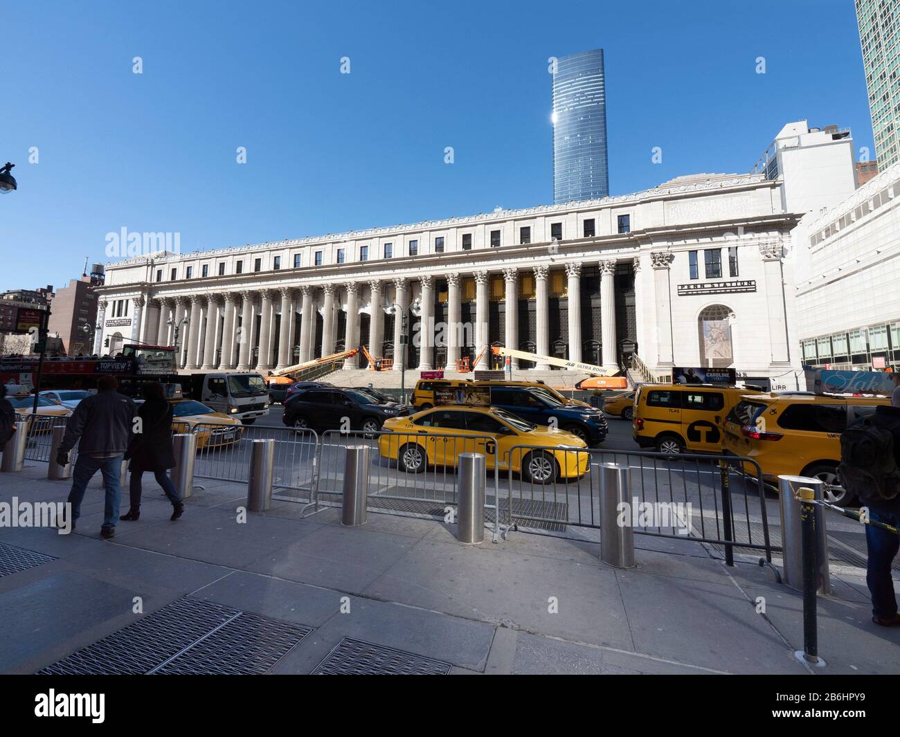 Le Bâtiment James A Farley, Bureau De Poste, Penn Station New York City Banque D'Images