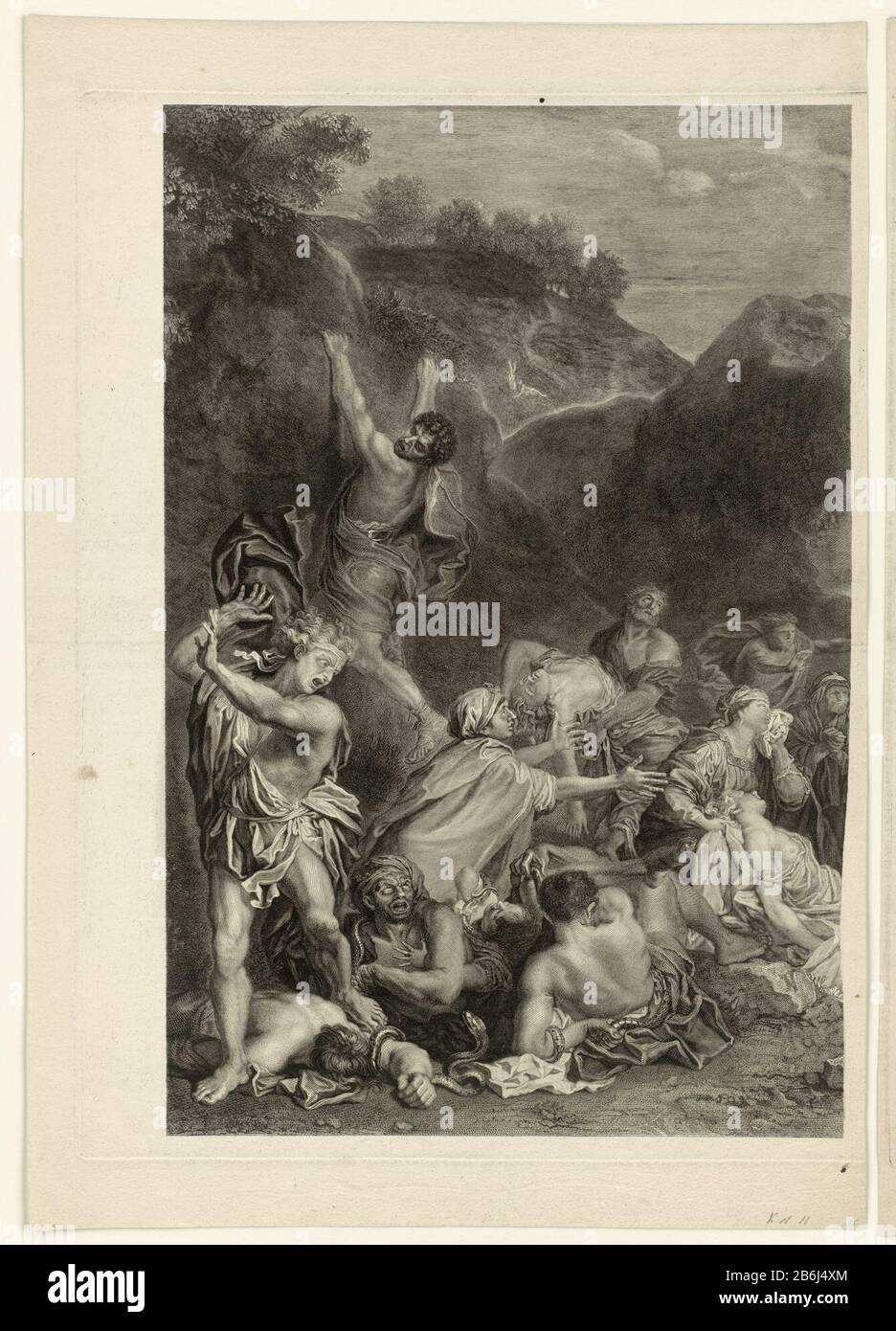 La formation du tube de cuivre (moitié droite) la création du serpent de bronze (moitié droite) Type de bien: Photo Numéro d'article: RP-P-OB-70.850Catalogusorreferentie: 2 Fabricant: Printmaker: Antoine Masson à la peinture de Charles le Brunuitgever: Etienne Gantrel Dating: 1646 - 1700 Caractéristiques physiques: Matériel automobile: Papier technique: Impression (Sujet: Impression) Le serpent brazen (numéros 21: 4-9) Banque D'Images