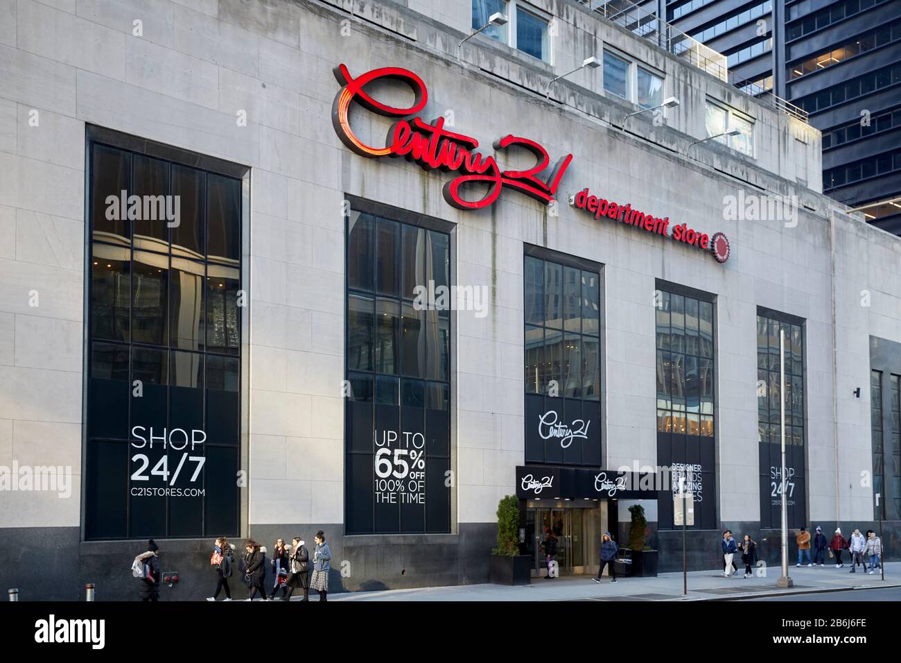 New York City Lower Manhattan Century 21 Department Stores Banque D'Images