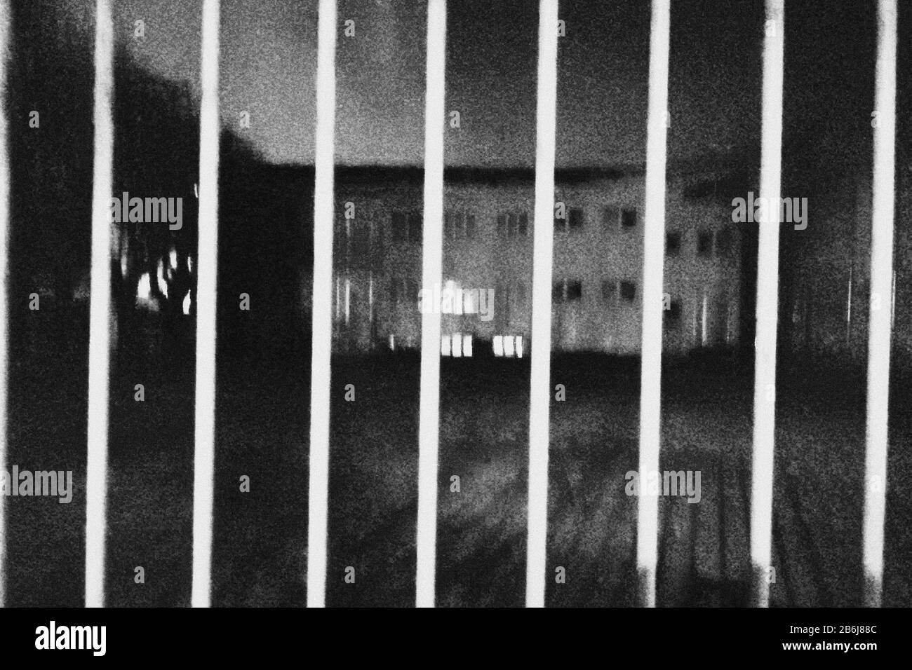 Italie, Lombardie, Casorezzo, écoles fermées Banque D'Images