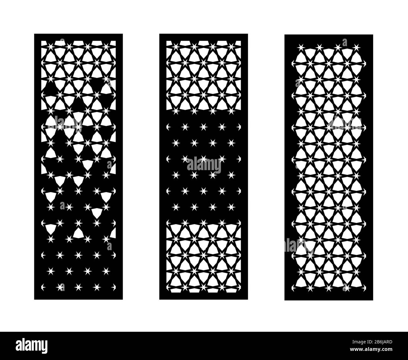 Jeu de panneaux vectoriels décoratifs pour la découpe au laser. Illustration de Vecteur Jeu de panneaux vectoriels décoratifs pour la découpe au laser. Illustration de Vecteur