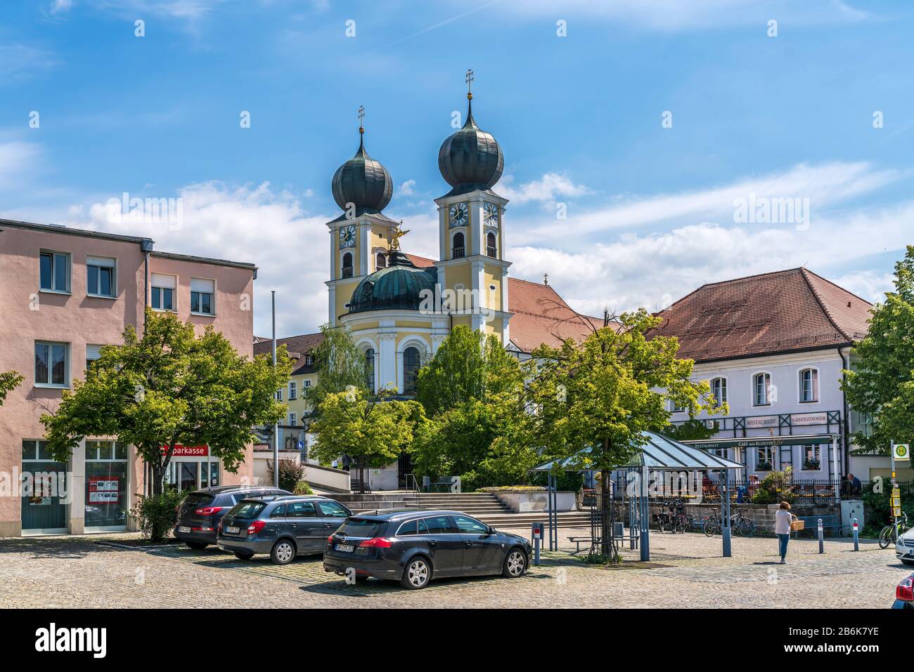 Abteikirche St. Michael Des Kloster Metten, Niederbayern, Bayern, Deutschland | Abbaye Saint-Michel, Abbaye De Metten, Metten, Basse-Bavière, G Banque D'Images