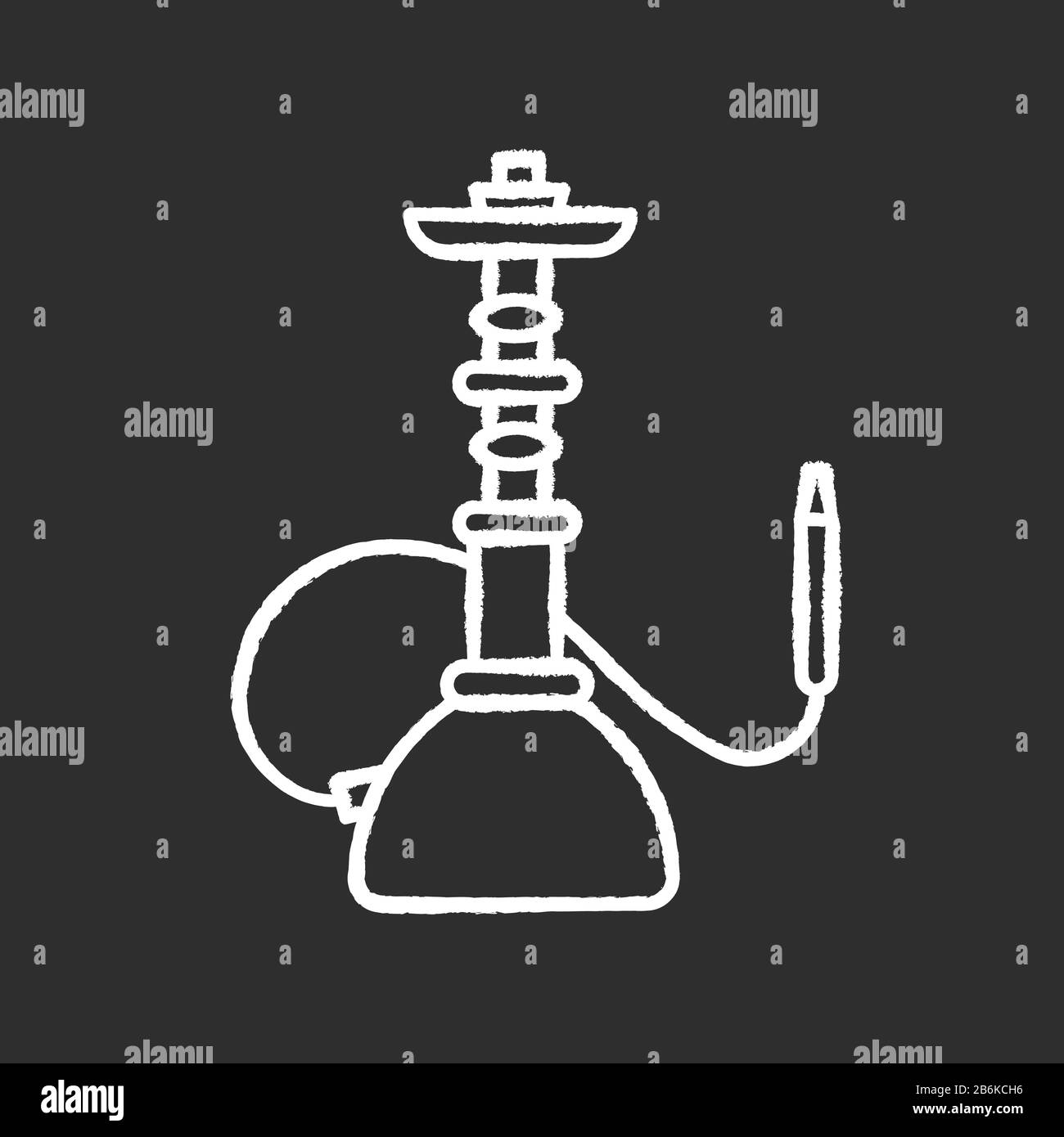 Icône blanche de la craie de hookah sur fond noir. Maison de sheesha. Corps de sweat à capuche assemblé. Salon nargile. Odeur du tuyau. Parfum de vaporisation. Espace fumeurs Illustration de Vecteur