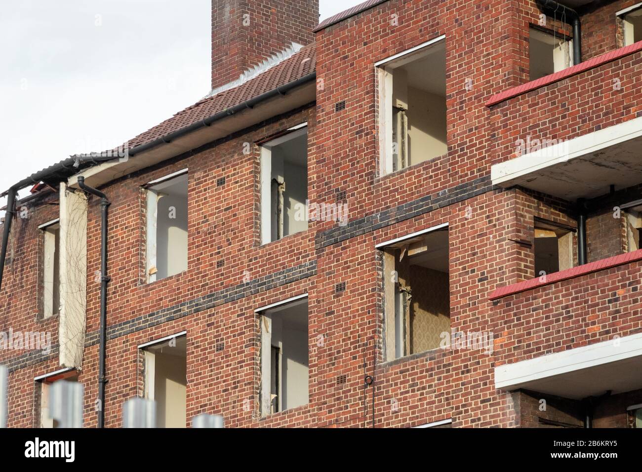 Bâtiment abandonné du conseil autour de Walworth dans le sud-est de Londres Banque D'Images