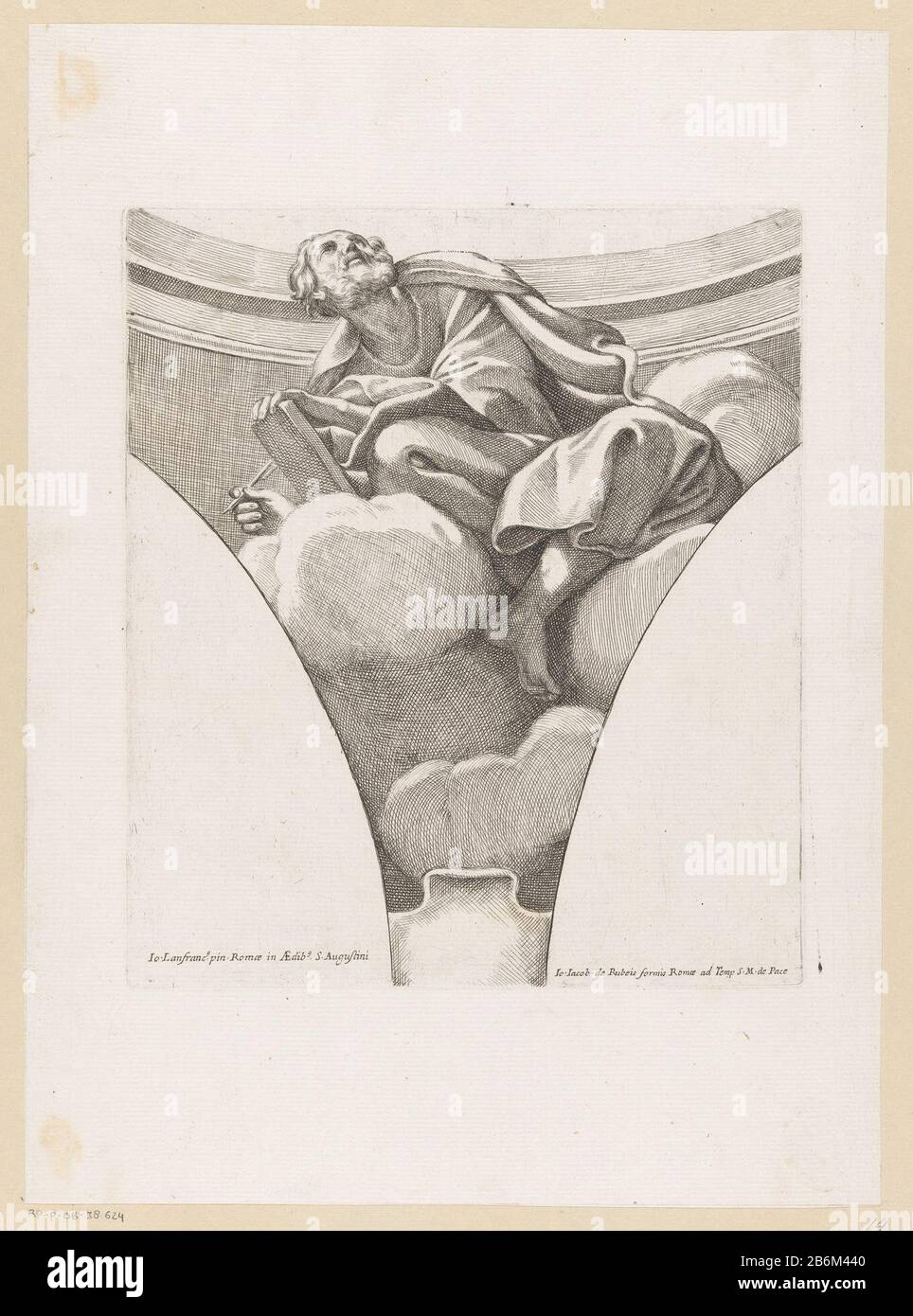 Evangelist met boek en veer Schilderingen in de Cappella Buongiovanni (serietitel) Evangelist met boek en veerSchilderingen in de Cappella Buongiovanni (serietitel) Type d'objet : prent Objectnummer: RP-P-OB-38.624Catalogentie: The Bartligsch: The Bartverusch: Prentmaker: Italiënaar schildering van: Romeuitgever: Rome Dating: CA. 1632 - env. 1682 kenmerken physique: ETS matériau: Papier Techniek: Etsen Dimensions: Plaa Banque D'Images